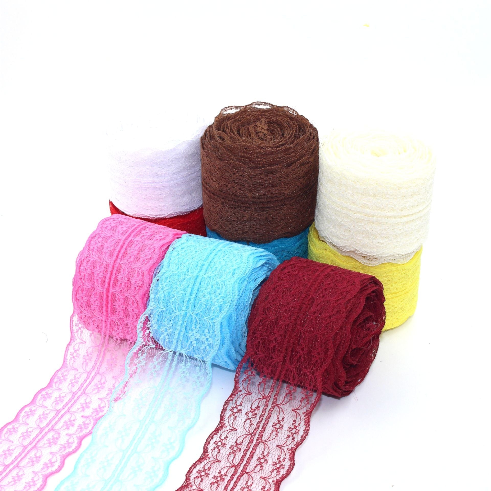 MajorCrafts 45mm 10metres Light Pink Yarn Lace Ribbon L10