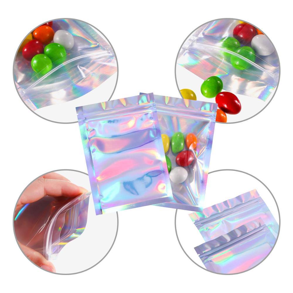 Holographic ziplock 2025 bags
