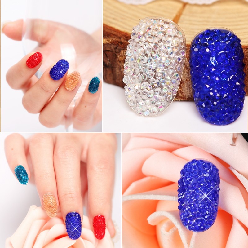 MajorCrafts 1400pcs 1.1mm Mixed Colours Micro Cubic Zirconia Glass Cut Rhinestones C28