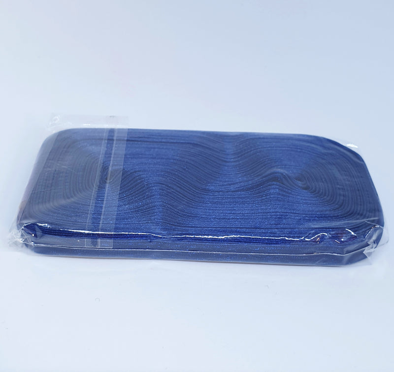 MajorCrafts 10mm 45metres Navy Blue Sheer Organza Fabric Ribbon Roll