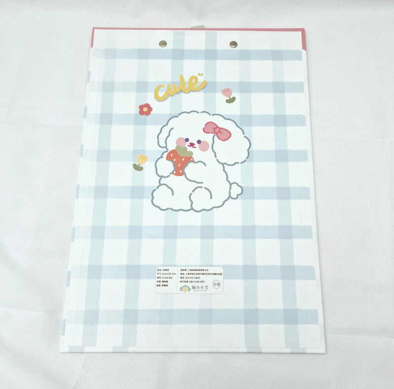 MajorCrafts Cute Bear Printed Pastel A4 Clipboard