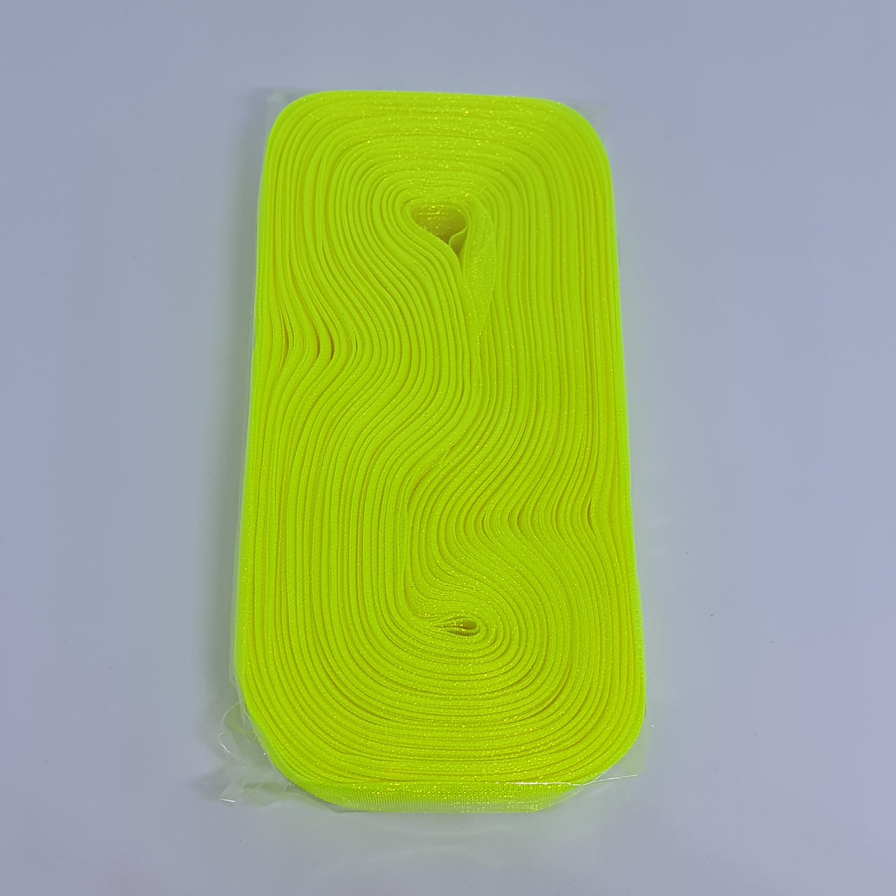 MajorCrafts 10mm 45metres Neon Yellow Sheer Organza Fabric Ribbon Roll R58