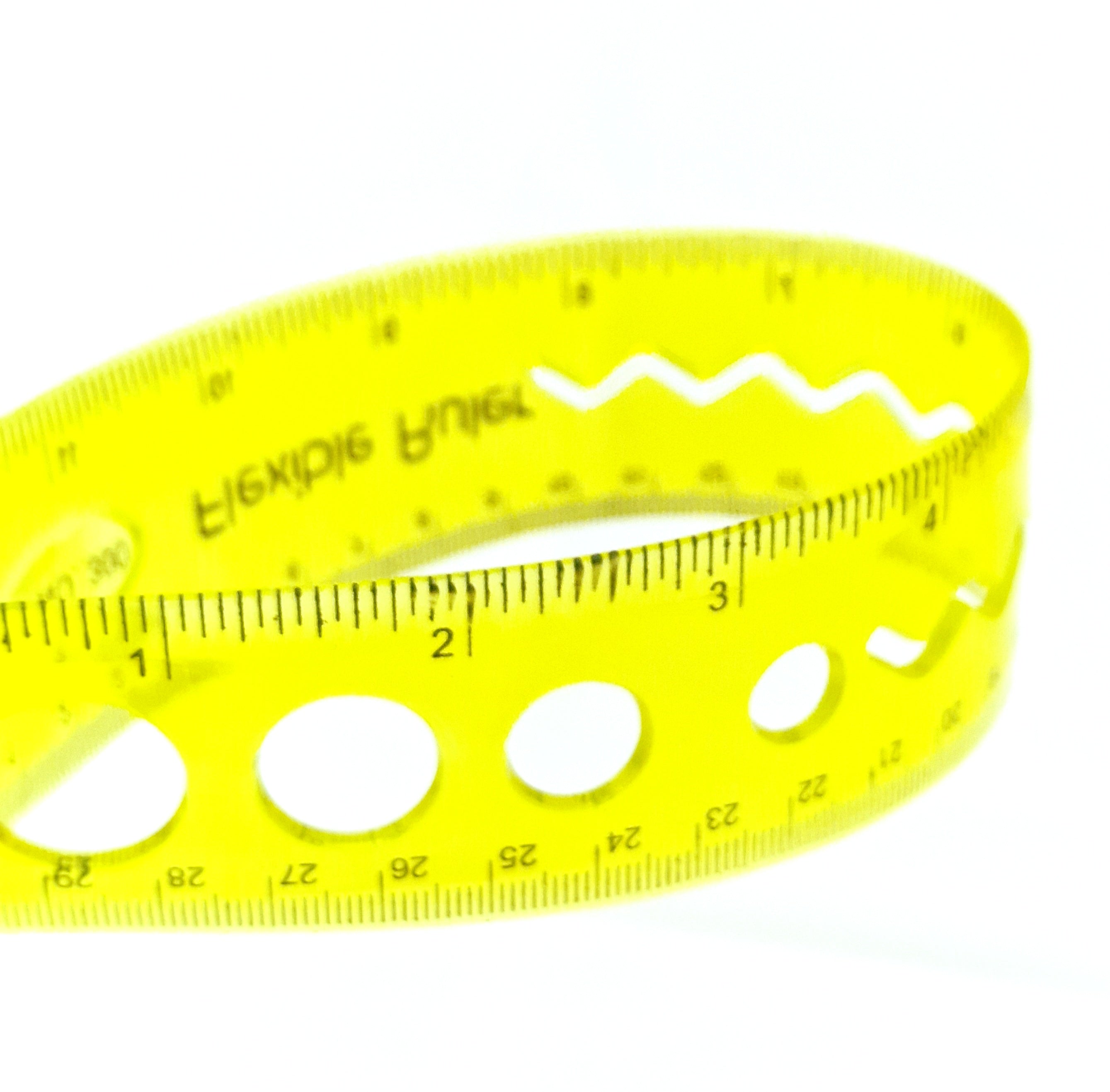 MajorCrafts Yellow 30cm 12inch Flexible Bending Ruler